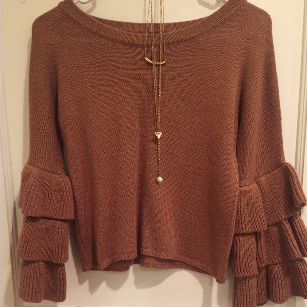 Burnt orange sweater